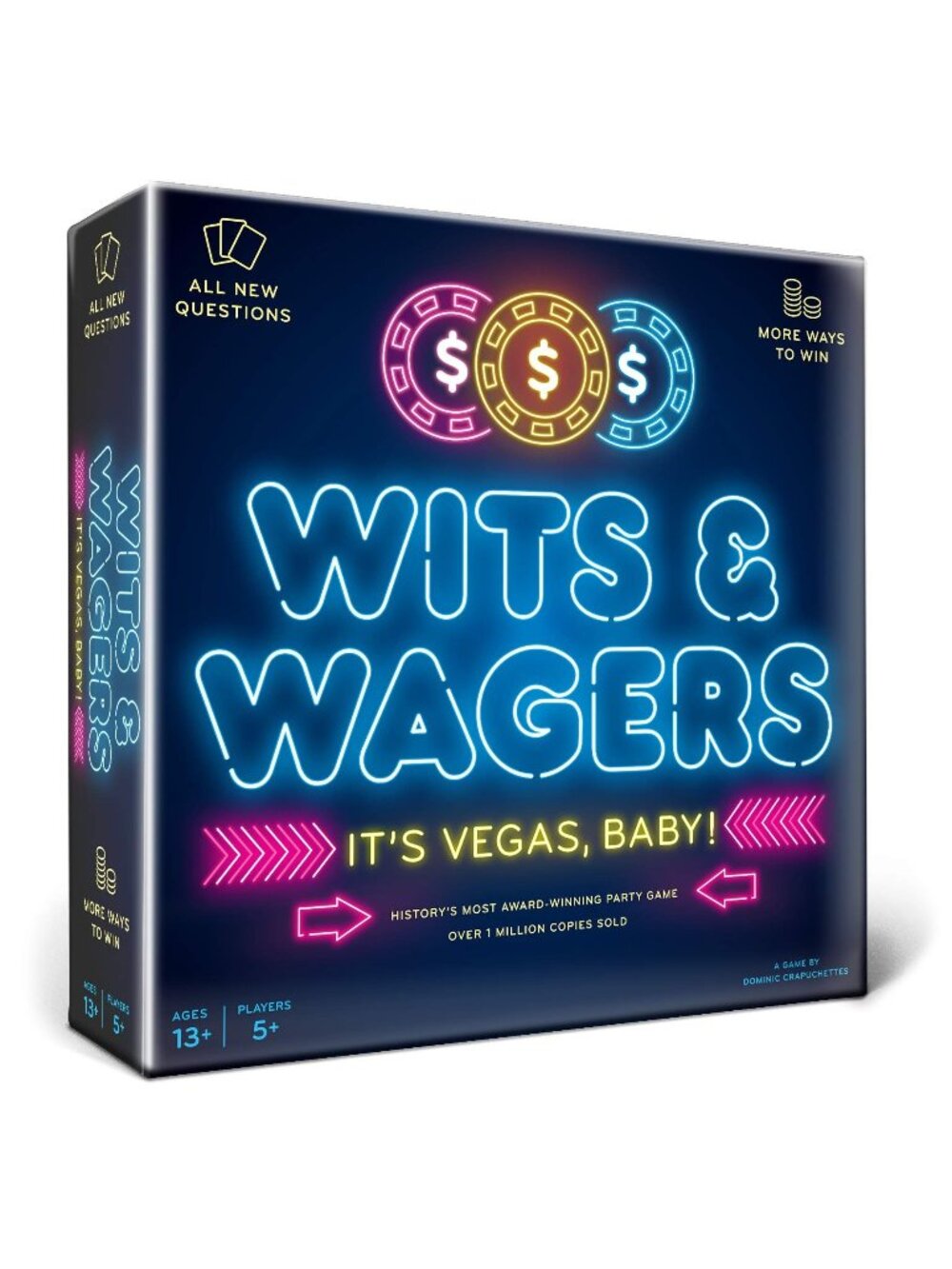 Wits & Wagers It’s Vegas Baby Board Game North Star Games 2019 Party Trivia NIB